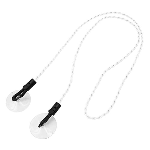 WANGCL 2 Piece Portable Retractable Clothesline with Hooks and Suction Cups Camping Accessories for Outdoor and Indoor Hotel Use (White) - Image 2