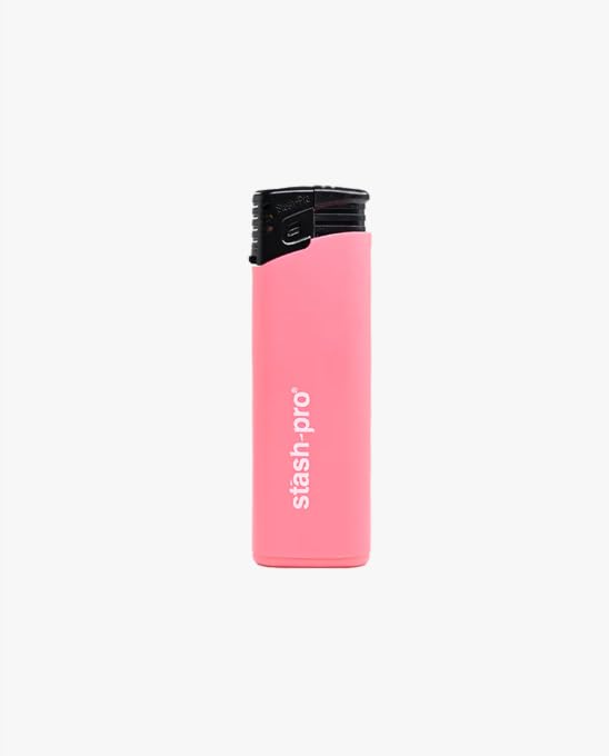 Image of Stash-pro Refillable Flint Lighter (5-Pack, Adjustable Jet Flame & Child-Resistant Pocket Lighter Set (Carlos Jet Flame)