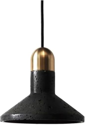 Chandelier terrazzo et marbre noir pour éclairage de table et îlot de cuisine