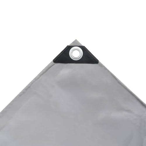 Bâche gris 650 g/m² haut de gamme en toile polyester enduite PVC durable