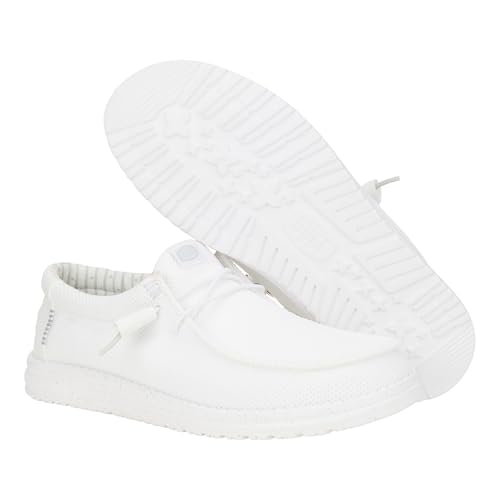 image for HEYDUDE Wally Stretch Sox White Size 11, Men’s Shoes, Men's Slip-on 