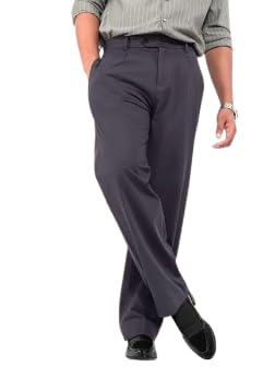 Men’s Beige Formal Trousers Slim Fit – Premium Stretch Office Wear Pants for Men | Wrinkle-Resistant Business Casual Chinos-image-23