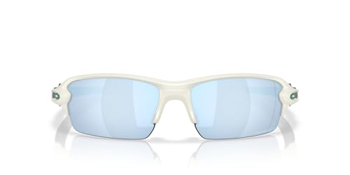 Oakley Men's OO9271 Flak 2.0 Low Bridge Fit Rectangular Sunglasses, Matte Mist/Prizm Deep Water Polarized, 61 mm