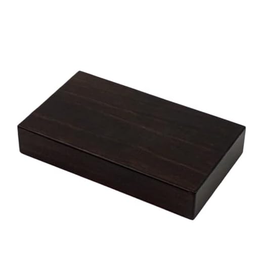 Peanas madera recta. Madera maciza. Acabado Nogal oscuro mate. Varias medidas (17 * 10 * 3)