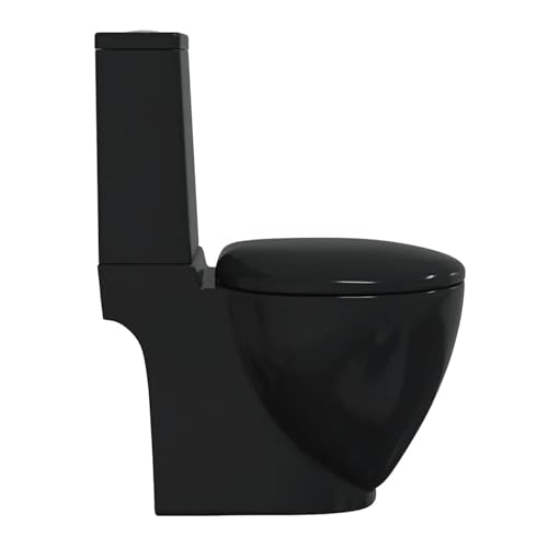 Inodoro de cerámica Gecheer negro para reformar baños modernos con estilo 6