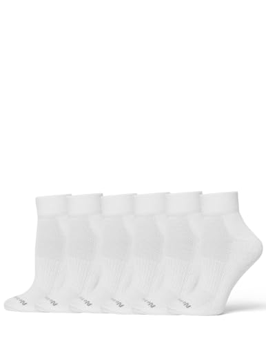 Image of no nonsense Women's Cushioned Mesh Quarter Top Ankle Socks - Premium Comfort for Women