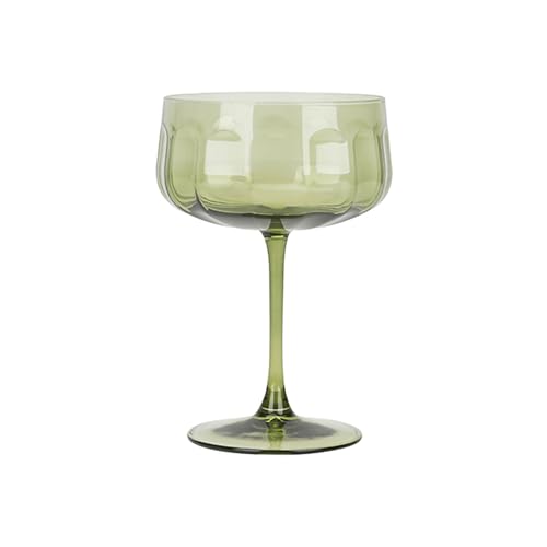 NOVASTYL - Lot de 4 coupes riviera 36.5cl en verre vert - 1605437