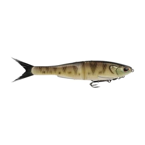 Berkley PowerBait Nessie Glide Bait Perch 5 in Fishing Bait with Irresistible Flavor Soft Swimbait Ideal for Bass Fishing Equipped with Fusion19 Hook