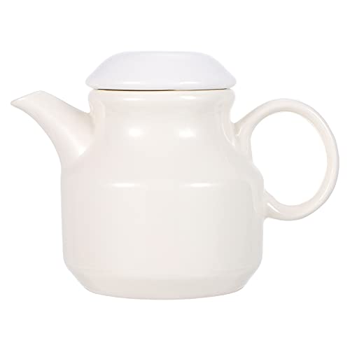 Hemoton White Ceramic Milk Jug with Handle - Coffee Creamer Pitcher and Sauce Cup
