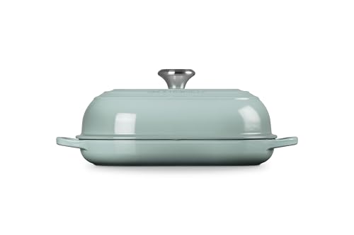 Image of Le Creuset Enameled Cast Iron Oval Bread Oven, 11.5 inch, Sea Salt