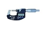 Mito_tuyo 293-340 Outside Micrometer, 0-1 Range, 0.00005'/0.001mm Resolution, IP65, No Output, with Ratchet'
