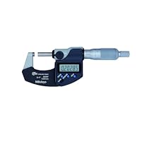 Mito_tuyo 293-340 Outside Micrometer, 0-1 Range, 0.00005"/0.001mm Resolution, IP65, No Output, with Ratchet"