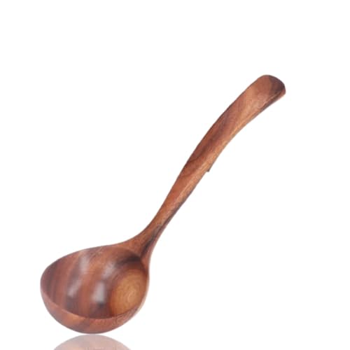 Miniatura 9 de Cucharón De Madera, Cucharas De Cucharón, Cucharón De Sopa Con Mango Largo Para Cocinar, Servir, Utensilios De Cocina 20cm