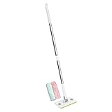 Mopa de Piso de Madera Dura, Herramienta de fregado con Clip, Conveniente trapeador de Tela, para Pelo de Mascotas, baño, Azulejos, Coche, apartamento, Dormitorio, Techo de
