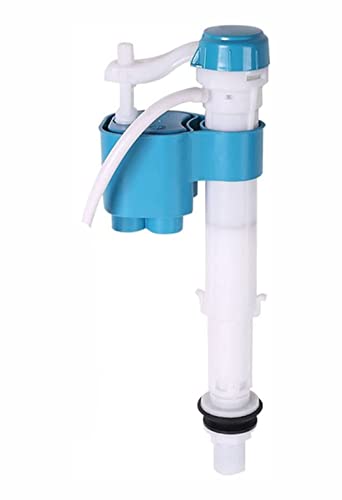 Bath Guru Plastic Anti-Siphon Toilet Flush Tank Fill Valve Adjustable 7 Inch to 10 Inch Flush Tank Ball Cock Repair Kit Suitable for One and Two piece Toilets Commodes