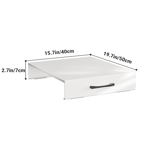 Noodle Board Stove Cover with Handles, Gas Stove Cover Board Carbon Steel Stove Top Covers for Gas and Electric Stove Range Expanding Kitchen Space (White, 15.7Lx19.7Wx2.7H)
