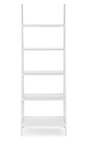 Linon Gleason Modern Classic White Ladder Bookshelf #TOP2