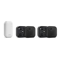 Blink camera (Outdoor 4) + Battery Extension Pack | Newest model | Wireless HD smart security camera, four-year battery life, enhanced motion detection, works with Alexa | 2 camera system | IP65