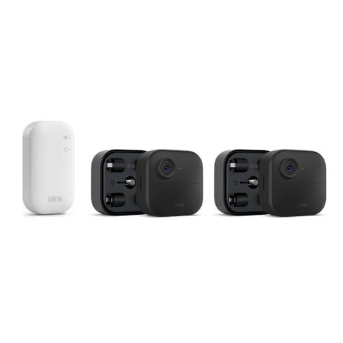Blink-Kamera Outdoor 4 + Batterie-Erweiterungspack | Kabellose intelligente HD-Sicherheitskamera, vier Jahre Batterielaufzeit… – Ansicht 1