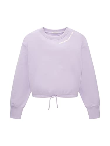 TOM TAILOR Mädchen Kinder Sweatshirt mit Bindedetail 1035136, Lila, 128