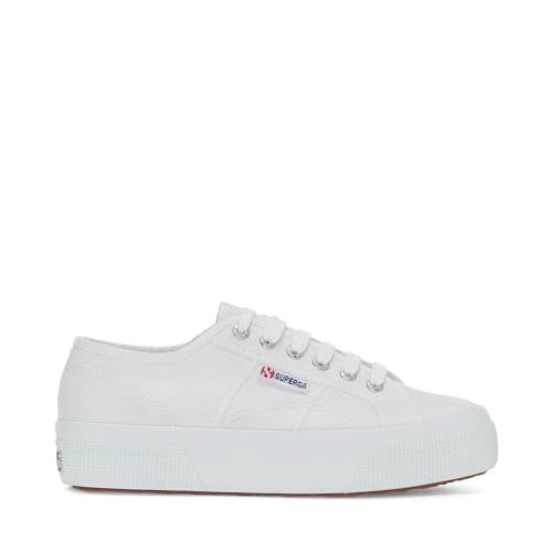 Image of Superga 2740 Platform Sneakers for Men and Women - Iconic Italian Men's and Women's Tennis Shoes with Breathable Canvas Upper, Non Slip Rubber Sole