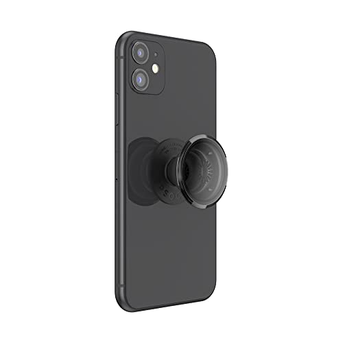 PopSockets: Cabo de telefone translúcido com suporte expansível, soquete pop para telefone - fumê pr