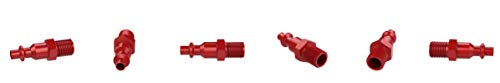 image for WYNNsky Color Fittings, 1/4''MNPT Air Plug, I/M Type-Red, 10 Pieces Ai