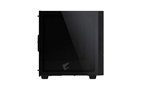 Image of AORUS C300 Glass ATX Gaming Case, Tinted Tempered Glass, RGB Fusion 2.0, Upgraded I /O Panel with USB 3.1 Gen 2 Type C and HDMI, VR Ready, Watercooling Ready, Vertical GPU Mount Support - Black