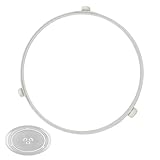 9.53in WB06X10705 Microwave Turntable Ring Replacement for GE Microwaves,Rotating Ring Roller,Microwave Oven Tray Support,Glass Plate Tray Support Holder