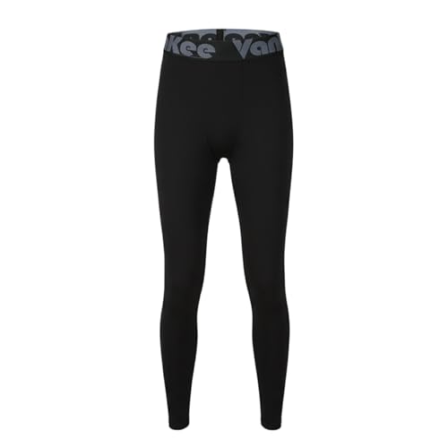 VanKee Pantalones de Compresión para Niños Transpirable Secado Rápido Leggings Ligero Elasticidad Tights Sport Pantalones de Entrenamiento Correr Juvenil Debajo para Ciclismo Baloncesto