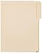 Amazon Basics File Folders with Tabs for Filing, 1/3-Cut Tab, Assorted Positions, 8.5x11 inches, Letter Size, Manila, Pack of 100