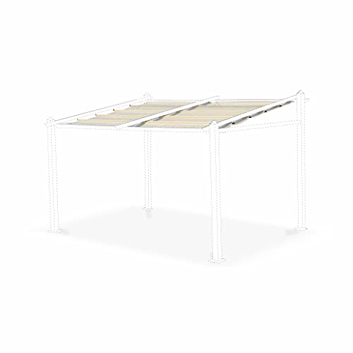 Alice's Garden - Toile de Toit écrue pour tonnelle 3x4m Murum - Toile de Rechange pergola. Toile de Remplacement