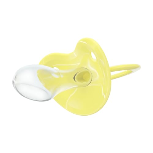 Image of Pacifier Addict - Fixx - JUMBO Functional Adult XXL Silicone Pacifier - Size 10 (Baby Yellow)