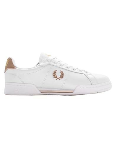 Fred Perry B722 Leather baskets blanches pour homme élégantes et confortables