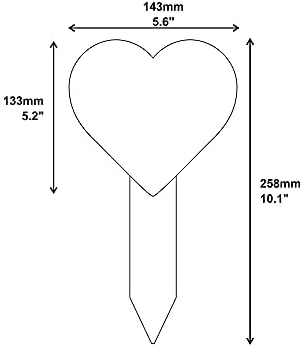 OriginDesigned Sister Floating Heart Shaped Memorial (Pink & White) - Decorative Plaque, Grave Marker