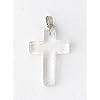 Kruis hanger ca. 3x2cm bergkristal
