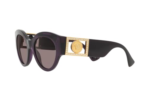 Versace Sunglasses VE 4438 B 53847N Transparent Plum Purple Brown2