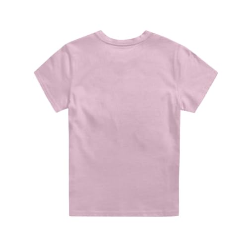 Girls Short Sleeve Shirt with Cute Graphic Crewneck Pullover Tees Tops for Kids 2-16 Y3