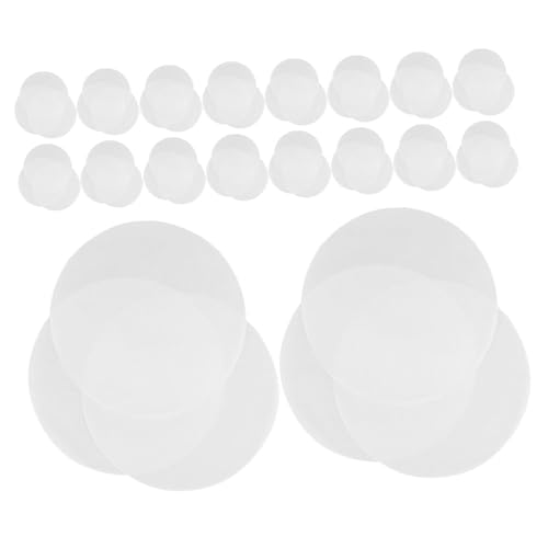 DIYEAH 200pcs 20cm round Parchment Baking Paper Sheets Non-stick Greaseproof Silicone Oil-coated Liners for Air Fryer Oven Microwave Cooking