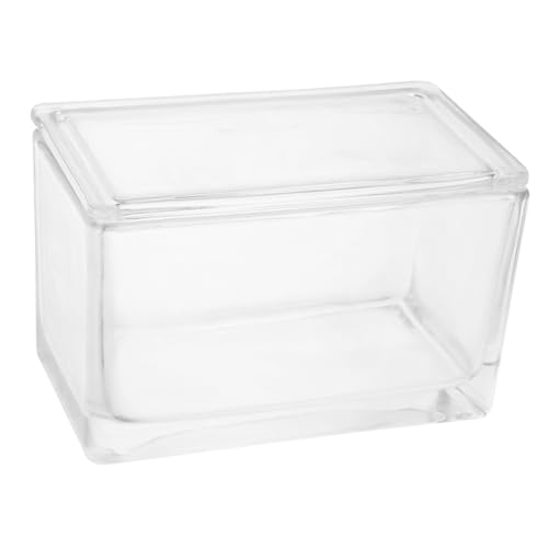 Cabilock 60-Slide Glass Staining Jar for Boys and Girls Microscope Concave Plate Dispenser Lab Accessory for Science Projects