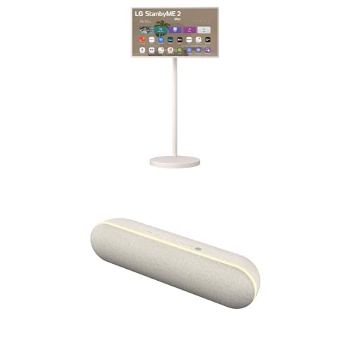 Image of Bundle of LG 32-Inch StanbyME 2 Max Portable, Detachable Touch Screen TV (32LX6BWGA, 2026) + LG StanbyME 2 XT7S Bluetooth Speaker