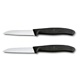 Victorinox Swiss Classic Gemüsemesser-Set, 2-teilig, 8 cm, Wellenschliff