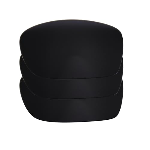 Verres polarisés Oakleys Fives Squared noirs en lot de 3 pour changer vos verres de lunettes