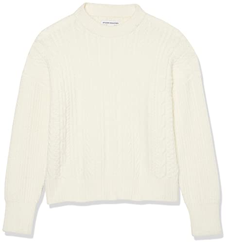 Image of Amazon Essentials Women's Soft-Touch Modern Cable Crewneck Sweater (Available in Plus Size)