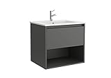 Disponible en: blanco brillo, gris mate, roble caledonia y roble eternity.