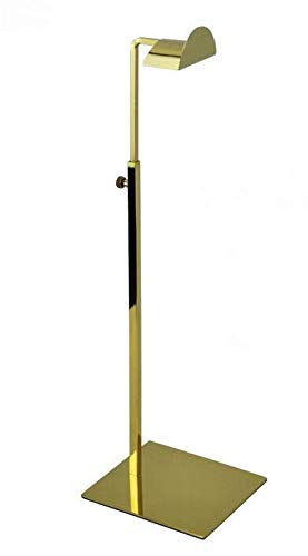 Mirror Gold Stainless Steel regulowana metalowa torba na uchwyt stojak na wyświetlacz