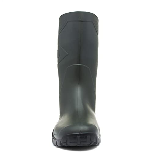 Image of Dunlop Flying Dee - Protective Footwear Unisex Calf Length PVC Short Wellington Boots, 100% Waterproof and Chemical Resistant