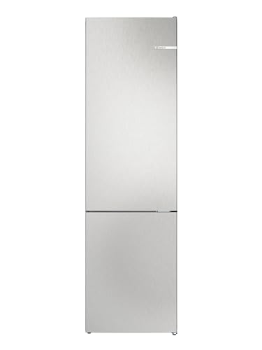 Bosch Freistehende Kühl-Gefrier-Kombination 203 x 60 cm, Serie 4, Total No Frost, VitaFresh XXL für länger frische Lebensmittel, Easy Access Shelf, Perfect Fit, Metall-Optik, KGN392LCG