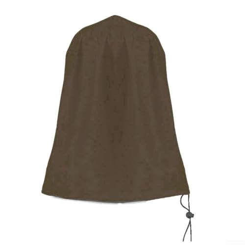 Jonikuper Cubierta de fuente, resistente a la intemperie con cordón de amarre inferior, perfecta para fuentes al aire libre y protección de muebles de patio (café)