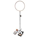 Pitjau Ballspiel Indoor Kinder und Erwachsene, Quidditch Wurfspiel Indoor für Erwachsene/Kinder/Gruppen/Familie, höhenverstellbarer Quidditch Ring-Stab